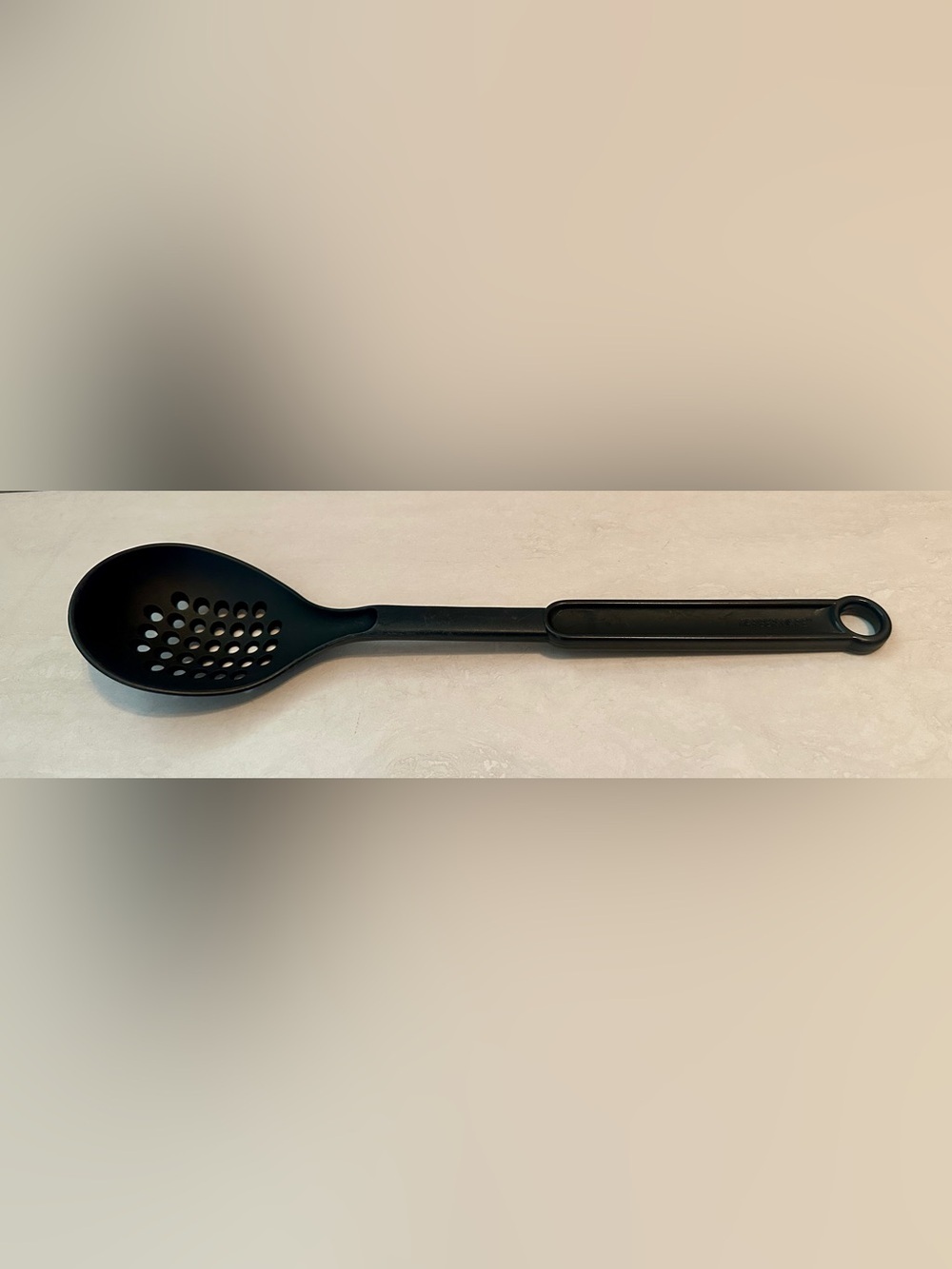 Vintage 1994 Farberware Black Nylon Slotted Spoon Heat Resistant Kitchen Utensil
